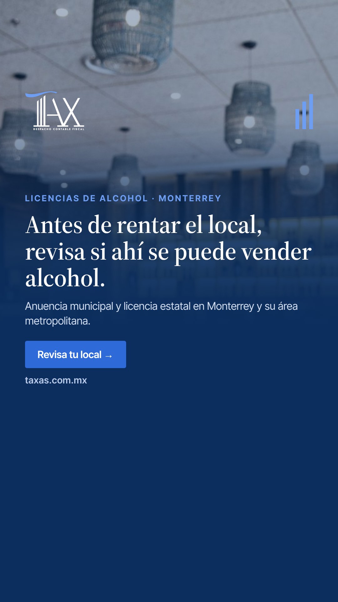 Antes de rentar el local, revisa si ahí se puede vender alcohol.