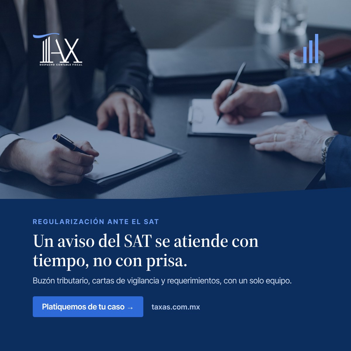 Un aviso del SAT se atiende con tiempo, no con prisa.