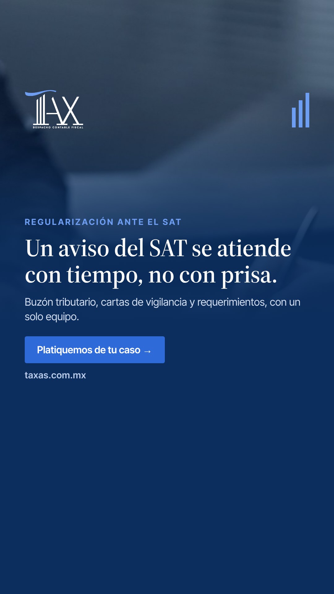 Un aviso del SAT se atiende con tiempo, no con prisa.
