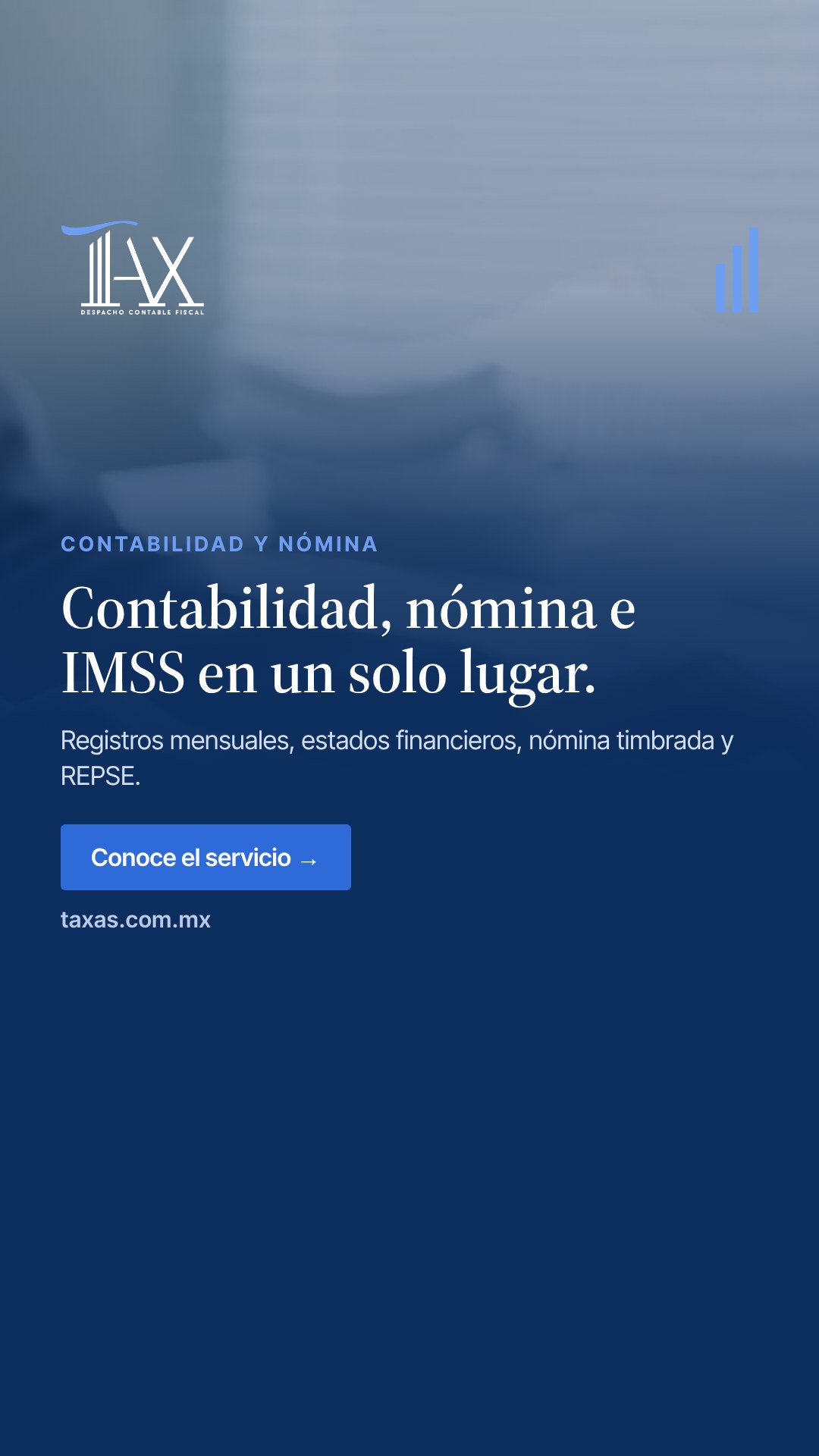 Contabilidad, nómina e IMSS en un solo lugar.