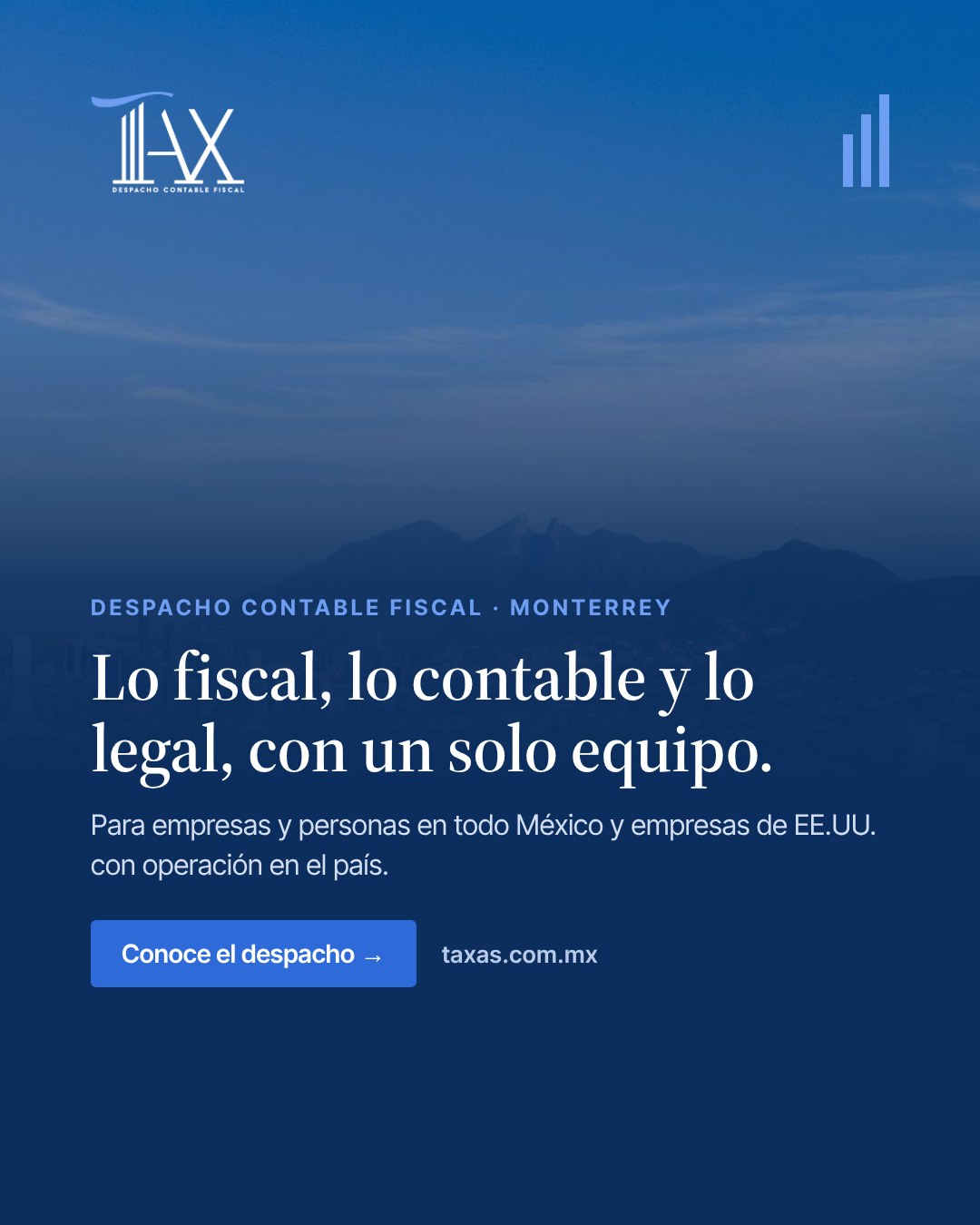Lo fiscal, lo contable y lo legal, con un solo equipo.