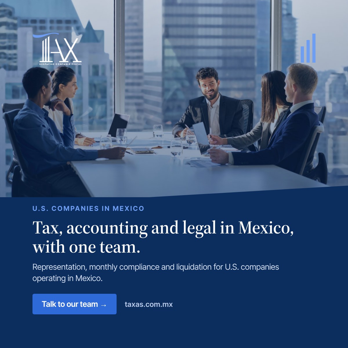 Tax, accounting and legal in Mexico, with one team.