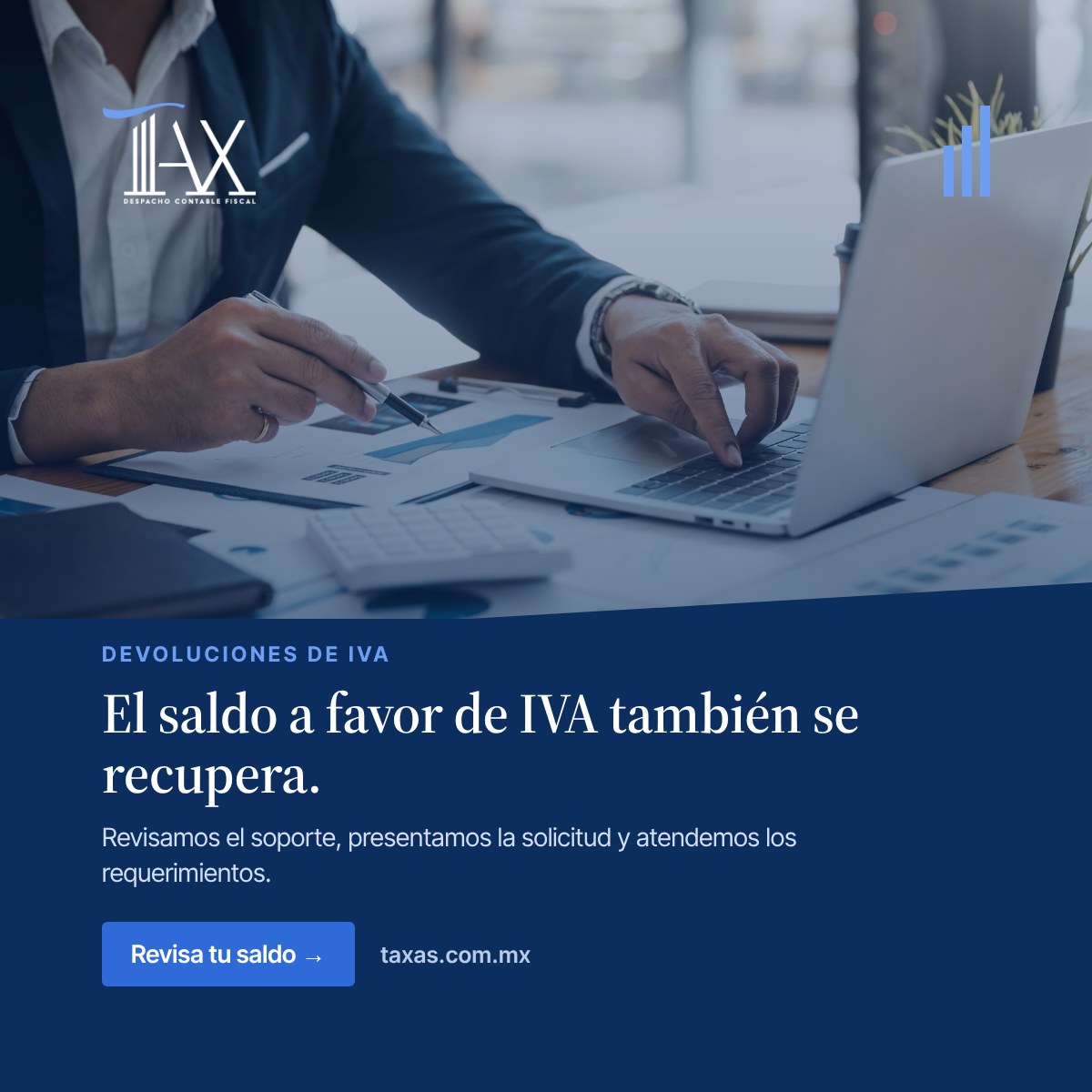 El saldo a favor de IVA también se recupera.