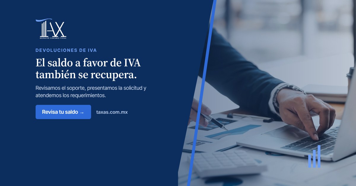 El saldo a favor de IVA también se recupera.